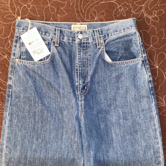 Etica Iris Relaxed Barrel Jean Fistral sz 30 - Picture 6 of 7